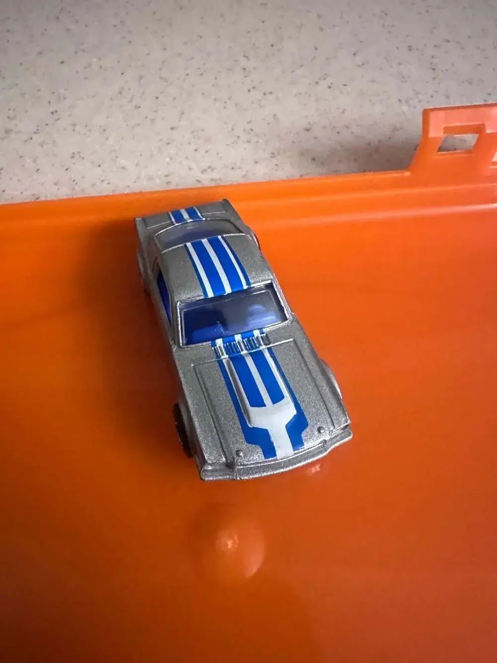2010 Hot Wheels '65 Mustang Fastback Faster Than Ever Silver Diecast Car